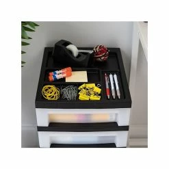 Iris 5-Drawer Storage Cart, Black/Translucent White (585006) -ORGANIZTIONAL STORAGE Sales unnamed file 1378