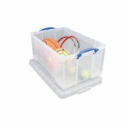 Really Useful Box® 64 Liter Snap Lid Storage Bin, Clear (66L CCB) -ORGANIZTIONAL STORAGE Sales unnamed file 138