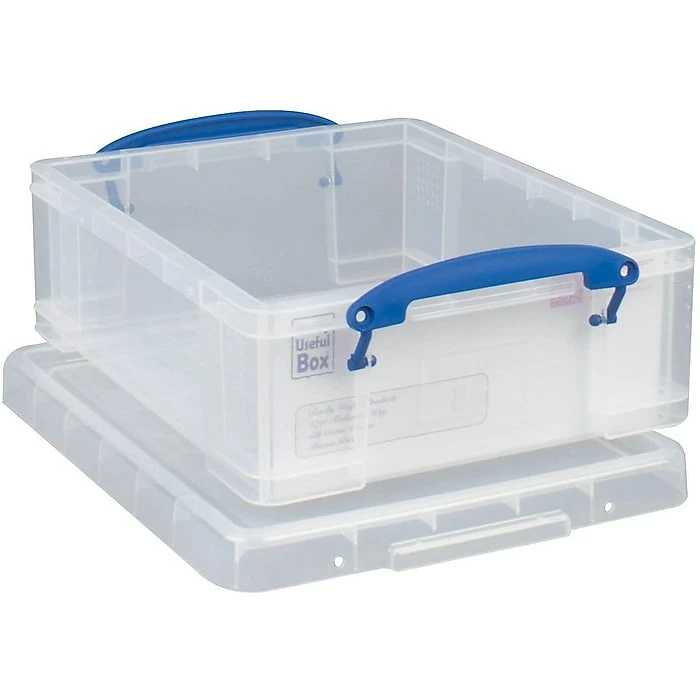 Really Useful Box® 8.1 Liter Snap Lid Storage Bin, Clear, 5/Pack (8.1LC-PK5C) 3 Really Useful Box® 8.1 Liter Snap Lid Storage Bin, Clear, 5/Pack (8.1LC-PK5C)