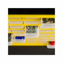 Iris 64-Drawer Desktop Storage Cabinet, Black/Yellow (500177) -ORGANIZTIONAL STORAGE Sales unnamed file 1411