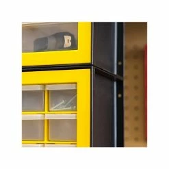 Iris 64-Drawer Desktop Storage Cabinet, Black/Yellow (500177) -ORGANIZTIONAL STORAGE Sales unnamed file 1413