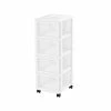 Iris 4-Drawer Storage Cart, White/Translucent White (585003) 2 Iris 4-Drawer Storage Cart, White/Translucent White (585003) -ORGANIZTIONAL STORAGE Sales unnamed file 1423