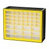 Iris 44-Drawer Desktop Storage Cabinet, Black/Yellow (500176) -ORGANIZTIONAL STORAGE Sales unnamed file 1429