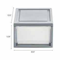 Iris Mini Storage Drawer, Gray/Translucent White, 5/Pack (500160) -ORGANIZTIONAL STORAGE Sales unnamed file 1438