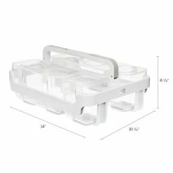 Deflect-O Deflecto Stackable Caddy Organizer With 3 Canisters 15 Deflect-O Deflecto Stackable Caddy Organizer With 3 Canisters -ORGANIZTIONAL STORAGE Sales unnamed file 145