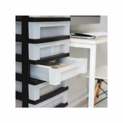 Iris 9-Drawer Standalone Storage, Black/Translucent White (585005) 11 Iris 9-Drawer Standalone Storage, Black/Translucent White (585005) -ORGANIZTIONAL STORAGE Sales unnamed file 1452