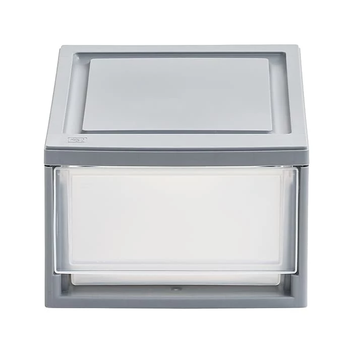 Iris Mini Storage Drawer, Gray/Translucent White (500221) 5 Iris Mini Storage Drawer, Gray/Translucent White (500221) - Image 3