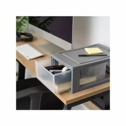 Iris Mini Storage Drawer, Gray/Translucent White (500221) 17 Iris Mini Storage Drawer, Gray/Translucent White (500221) -ORGANIZTIONAL STORAGE Sales unnamed file 1473