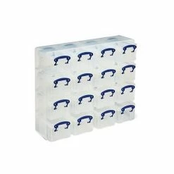 Really Useful Box Really Useful 16 Drawer General Storage, Clear (16X0.3CORG)