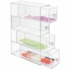 InterDesign Clarity Cosmetic Organizer For Vanity Or Office Supply Cabinet, 4 Drawers, Clear -ORGANIZTIONAL STORAGE Sales unnamed file 1516