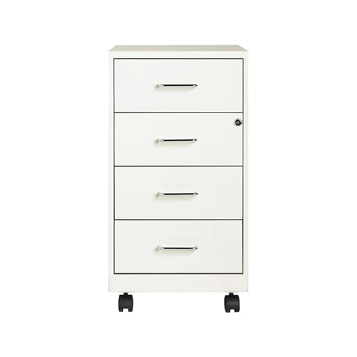 Office Designs 4-Drawer Mobile Organizer, Pearl White (21590) 3 Office Designs 4-Drawer Mobile Organizer, Pearl White (21590)