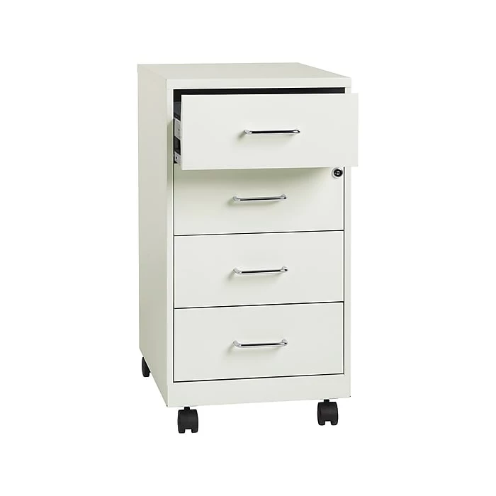 Office Designs 4-Drawer Mobile Organizer, Pearl White (21590) 6 Office Designs 4-Drawer Mobile Organizer, Pearl White (21590) - Image 4