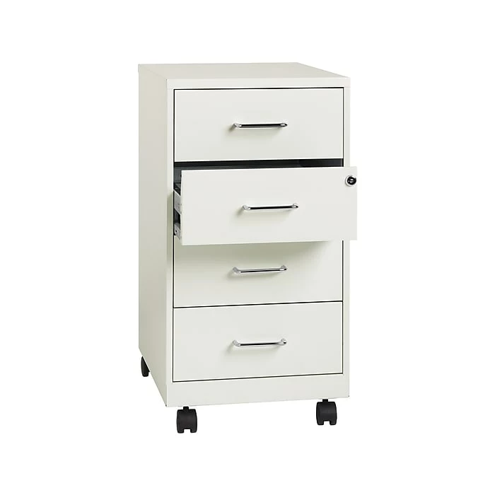 Office Designs 4-Drawer Mobile Organizer, Pearl White (21590) 7 Office Designs 4-Drawer Mobile Organizer, Pearl White (21590) - Image 5