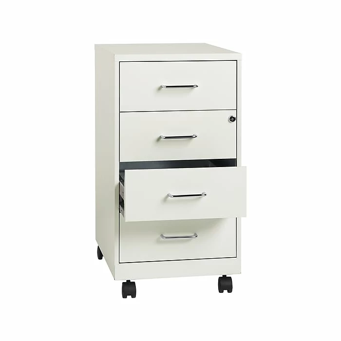 Office Designs 4-Drawer Mobile Organizer, Pearl White (21590) 8 Office Designs 4-Drawer Mobile Organizer, Pearl White (21590) - Image 6