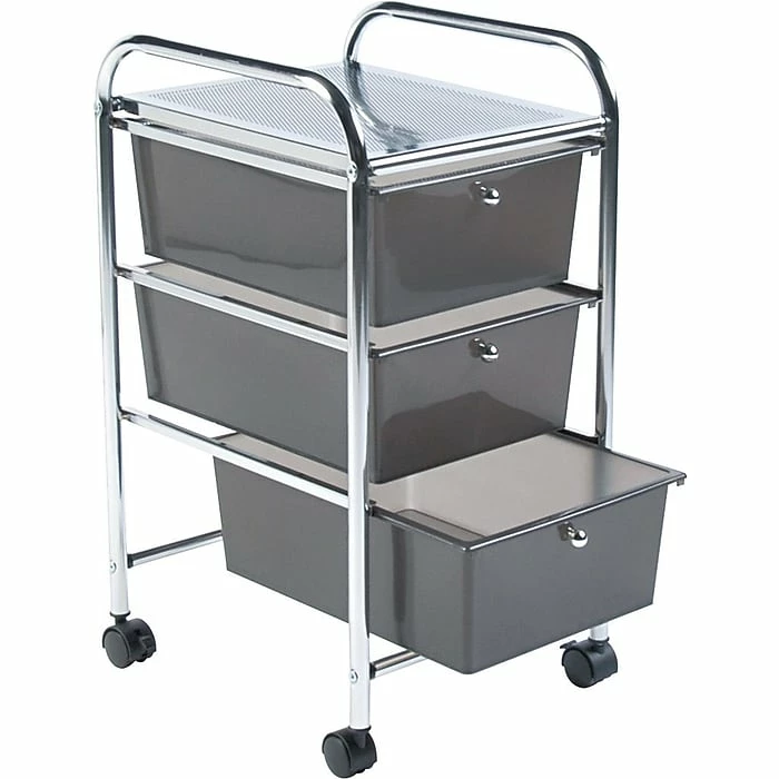 Advantus 3-Drawer Rolling Organizer 3 Advantus 3-Drawer Rolling Organizer - Image 2