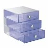 InterDesign, Drawers, Original 3 Drawer, Plastic, Violet (35377) -ORGANIZTIONAL STORAGE Sales unnamed file 1535