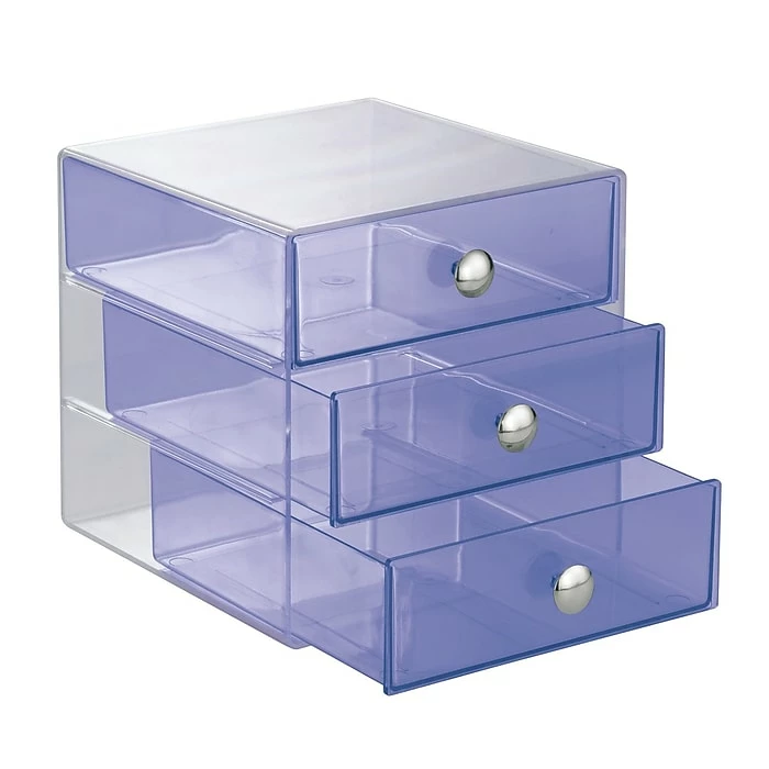 InterDesign, Drawers, Original 3 Drawer, Plastic, Violet (35377) 2 InterDesign, Drawers, Original 3 Drawer, Plastic, Violet (35377)