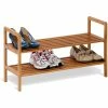 Honey-Can-Do Honey Can Do 2-Tier Bamboo Shoe Shelf -ORGANIZTIONAL STORAGE Sales unnamed file 1536
