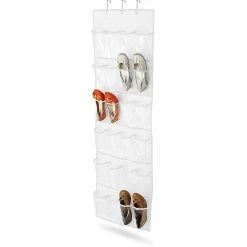 Honey-Can-Do Honey Can Do 24 Pocket Over-Door Shoe Organizer, White
