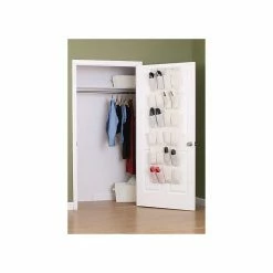 Household Essentials Over-the-Door Shoe Organizer With 24 Pockets, Natural (311382) -ORGANIZTIONAL STORAGE Sales unnamed file 1560