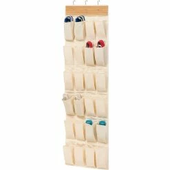 Honey-Can-Do Honey Can Do 24 Pocket OTD Bamboo Shoe Organizer