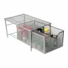 Mind Reader Storage Basket W/ Sliding Drawer And Steel Mesh Platform On Top, Silver (CABASKDR-SIL) 2 Mind Reader Storage Basket W/ Sliding Drawer And Steel Mesh Platform On Top, Silver (CABASKDR-SIL) -ORGANIZTIONAL STORAGE Sales unnamed file 159