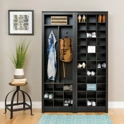 Prepac Space-Saving Shoe Storage Cabinet, Black (BUSR-0009-1) -ORGANIZTIONAL STORAGE Sales unnamed file 1598