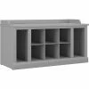 Kathy Ireland® Home By Bush Furniture Woodland Shoe Storage Bench With Shelves, 40", Cape Cod Gray (WDS240CG-03) -ORGANIZTIONAL STORAGE Sales unnamed file 1618
