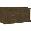 Kathy Ireland® Home By Bush Furniture Woodland Shoe Storage Bench With Doors, 40", Ash Brown (WDS140ABR-03) 2 Kathy Ireland® Home By Bush Furniture Woodland Shoe Storage Bench With Doors, 40", Ash Brown (WDS140ABR-03) -ORGANIZTIONAL STORAGE Sales unnamed file 1687