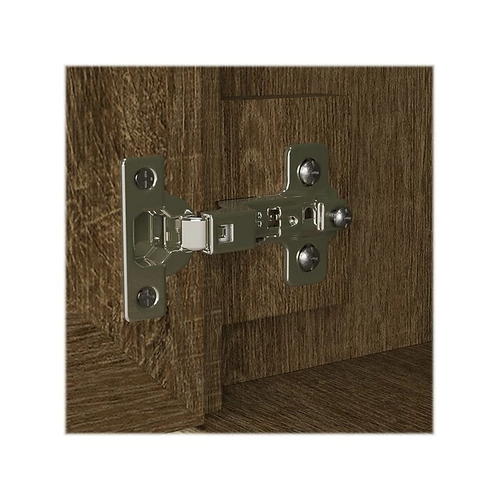 Kathy Ireland® Home By Bush Furniture Woodland Shoe Storage Bench With Doors, 40", Ash Brown (WDS140ABR-03) 8 Kathy Ireland® Home By Bush Furniture Woodland Shoe Storage Bench With Doors, 40", Ash Brown (WDS140ABR-03) - Image 6