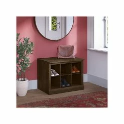 Kathy Ireland® Home By Bush Furniture Woodland Small Shoe Bench With Shelves, 24", Ash Brown (WDS224ABR-03) 11 Kathy Ireland® Home By Bush Furniture Woodland Small Shoe Bench With Shelves, 24", Ash Brown (WDS224ABR-03) -ORGANIZTIONAL STORAGE Sales unnamed file 1705