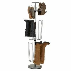 Household Essentials 3-Tier Carousel Boot Tree Shoe Rack (2132-1) -ORGANIZTIONAL STORAGE Sales unnamed file 1716