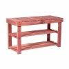 Household Essentials 2-Tier Cedar Shoe Bench, Red (2124-1) -ORGANIZTIONAL STORAGE Sales unnamed file 1726
