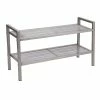 Household Essentials 2-Tier Mesh Shoe Rack, Nickel (2158-1) -ORGANIZTIONAL STORAGE Sales unnamed file 1727