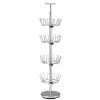 Household Essentials 4-Tier Revolving Shoe Tree, Satin Silver (2135) -ORGANIZTIONAL STORAGE Sales unnamed file 1740