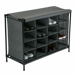 Simplify Shoe Cubby, 16 Compartment, Grey (23200-GREY) -ORGANIZTIONAL STORAGE Sales unnamed file 1749