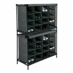 Simplify Shoe Cubby, 16 Compartment, Grey (23200-GREY) -ORGANIZTIONAL STORAGE Sales unnamed file 1750