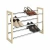 Whitmor 21 Pairs Capacity Stackable Expandable Shoe Rack, Silver -ORGANIZTIONAL STORAGE Sales unnamed file 1760