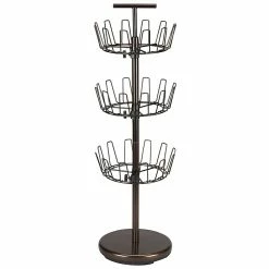 Household Essentials 3-Tier Shoe Tree, Antique Bronze (2138)