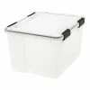 Iris WEATHERTIGHT UCB-SD 46.6 Qt. Latch Lid Storage Boxes, Clear, 6/Carton (110450) -ORGANIZTIONAL STORAGE Sales unnamed file 179