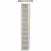 Household Essentials Wide Hanging Shoe Organizer With 10 Pockets, White (311328) -ORGANIZTIONAL STORAGE Sales unnamed file 1793