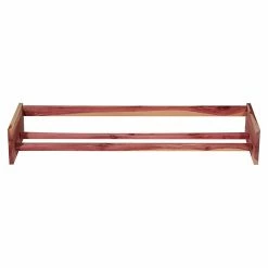 Household Essentials Stackable Cedar Shoe Rack, Red (2122-1)