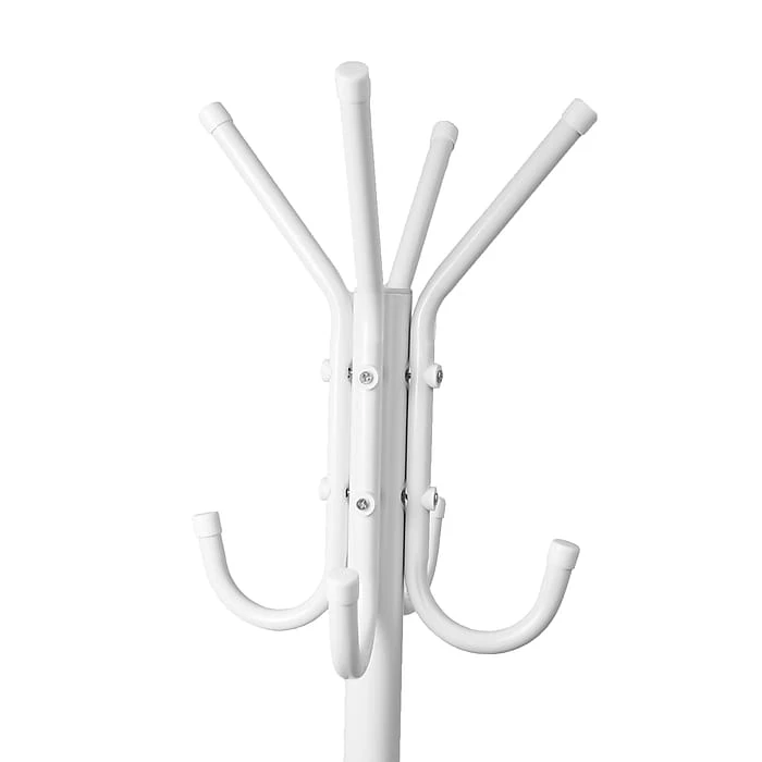 Mind Reader Standing Metal 11 Hook Coat Rack, White (COATRACK11-WHT) 7 Mind Reader Standing Metal 11 Hook Coat Rack, White (COATRACK11-WHT) - Image 5