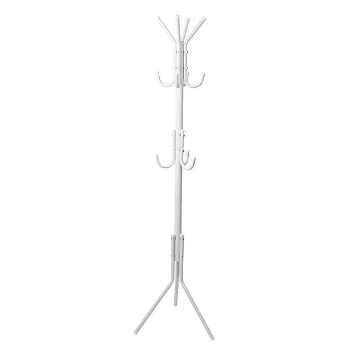 Mind Reader Standing Metal 11 Hook Coat Rack, White (COATRACK11-WHT) 8 Mind Reader Standing Metal 11 Hook Coat Rack, White (COATRACK11-WHT) - Image 6