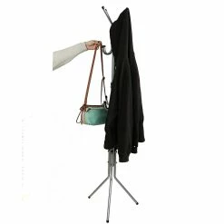 Mind Reader Standing Metal 11 Hook Coat Rack, Silver (COATRACK11-SIL) -ORGANIZTIONAL STORAGE Sales unnamed file 1830