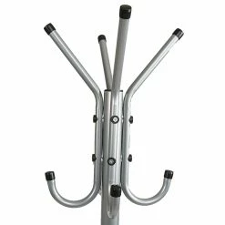 Mind Reader Standing Metal 11 Hook Coat Rack, Silver (COATRACK11-SIL) -ORGANIZTIONAL STORAGE Sales unnamed file 1833