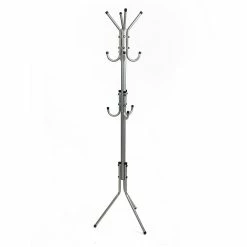 Mind Reader Standing Metal 11 Hook Coat Rack, Silver (COATRACK11-SIL) -ORGANIZTIONAL STORAGE Sales unnamed file 1834