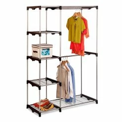 Honey-Can-Do Honey Can Do® 68"H X 19.7"W Double Rod Free Standing Closet (WRD-09305)