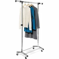 Honey-Can-Do Honey Can Do 70.5" X 18.7" Garment Rack, Chrome, Steel (GAR-09689)