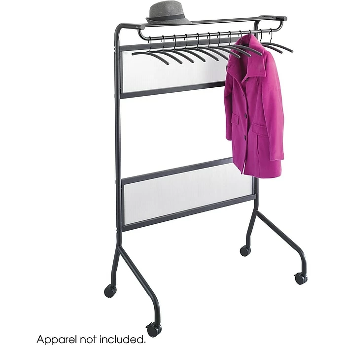 Safco® Impromptu® 4601 Garment Rack, Black 3 Safco® Impromptu® 4601 Garment Rack, Black